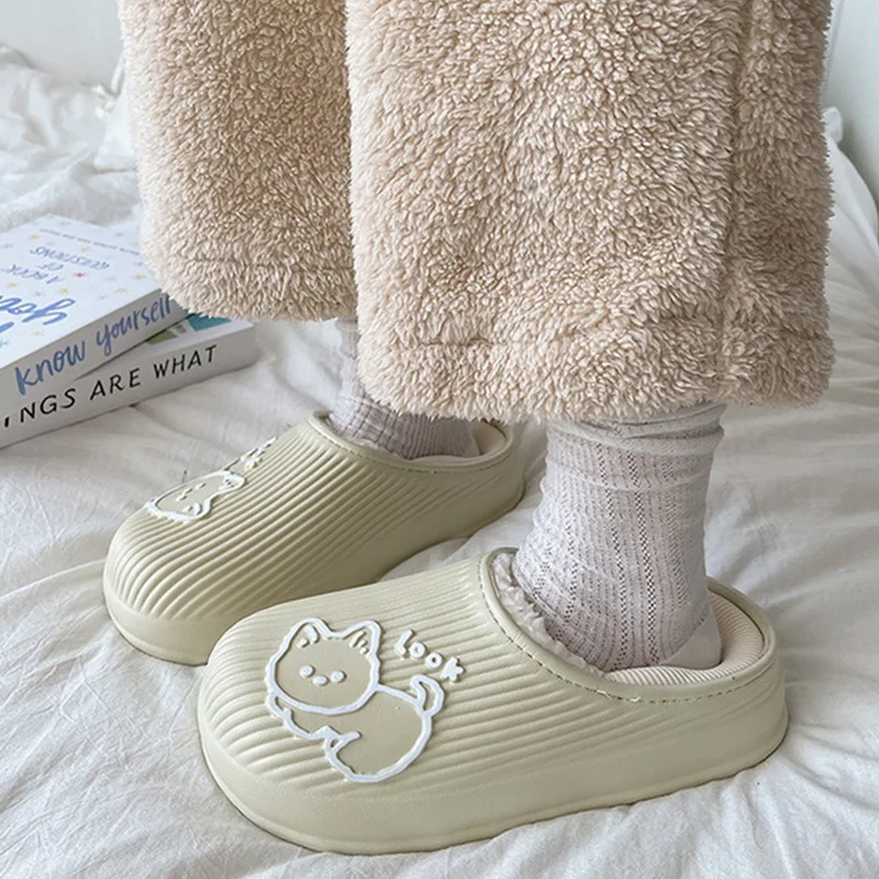 

Босоножки женские зимние с х/б подкладкой, Нескользящие, на толстой подошве