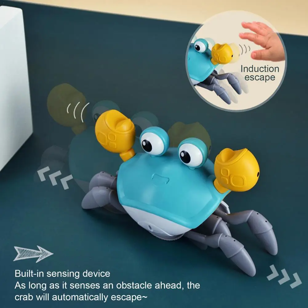 

Escape Crab Induction Children Toys Musical/Crawling Electronic Toy For Boys&girls Interactive Toys For Kids Juguetes Para Niños