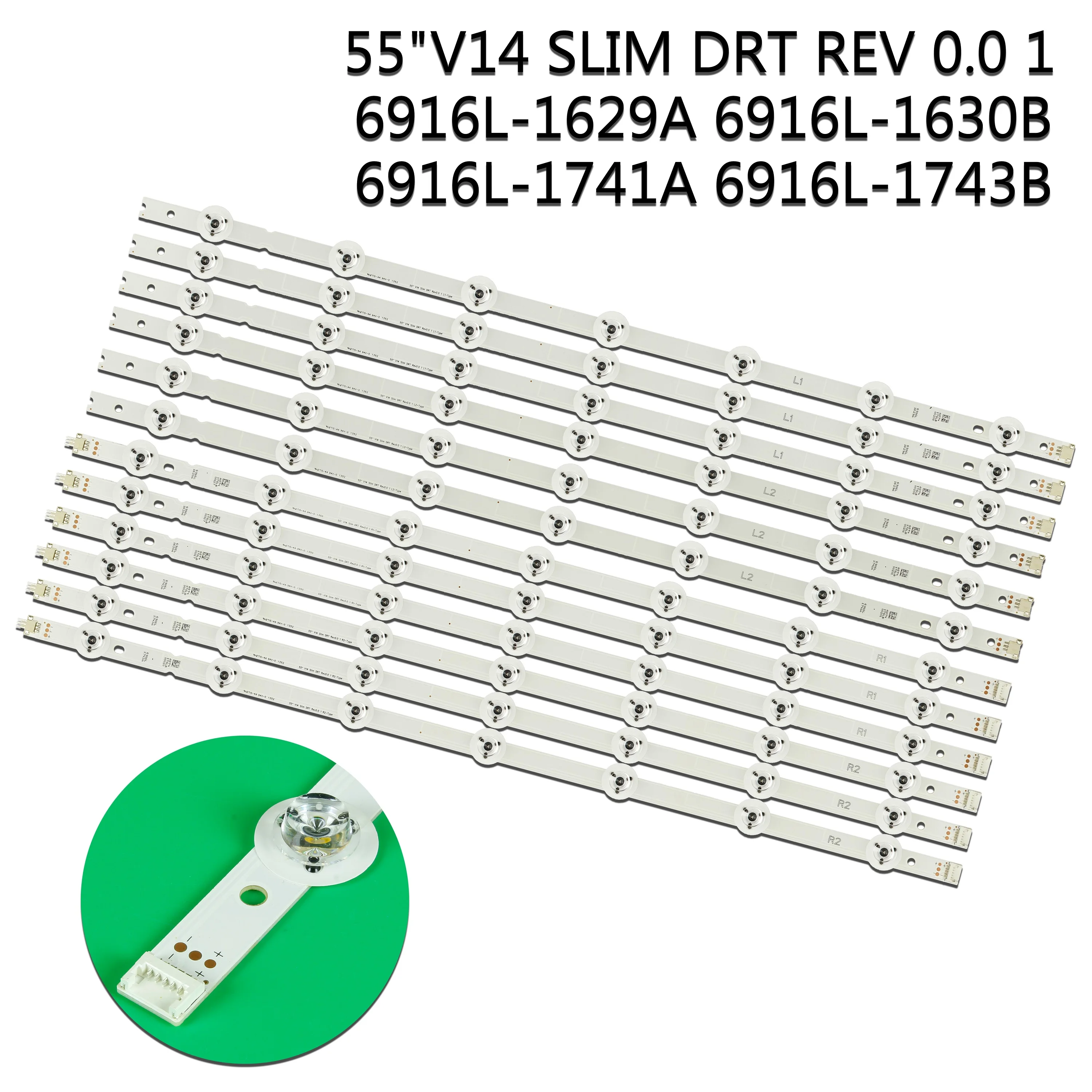 Фото Светодиодная лента 55 V14 Slim DRT для 55LB730B 6916L-1629A 6916L-1630B 6916L-1741A 6916L-1743B 6916L-1630A 6916L-1743A LC550DUH PG F1 №1