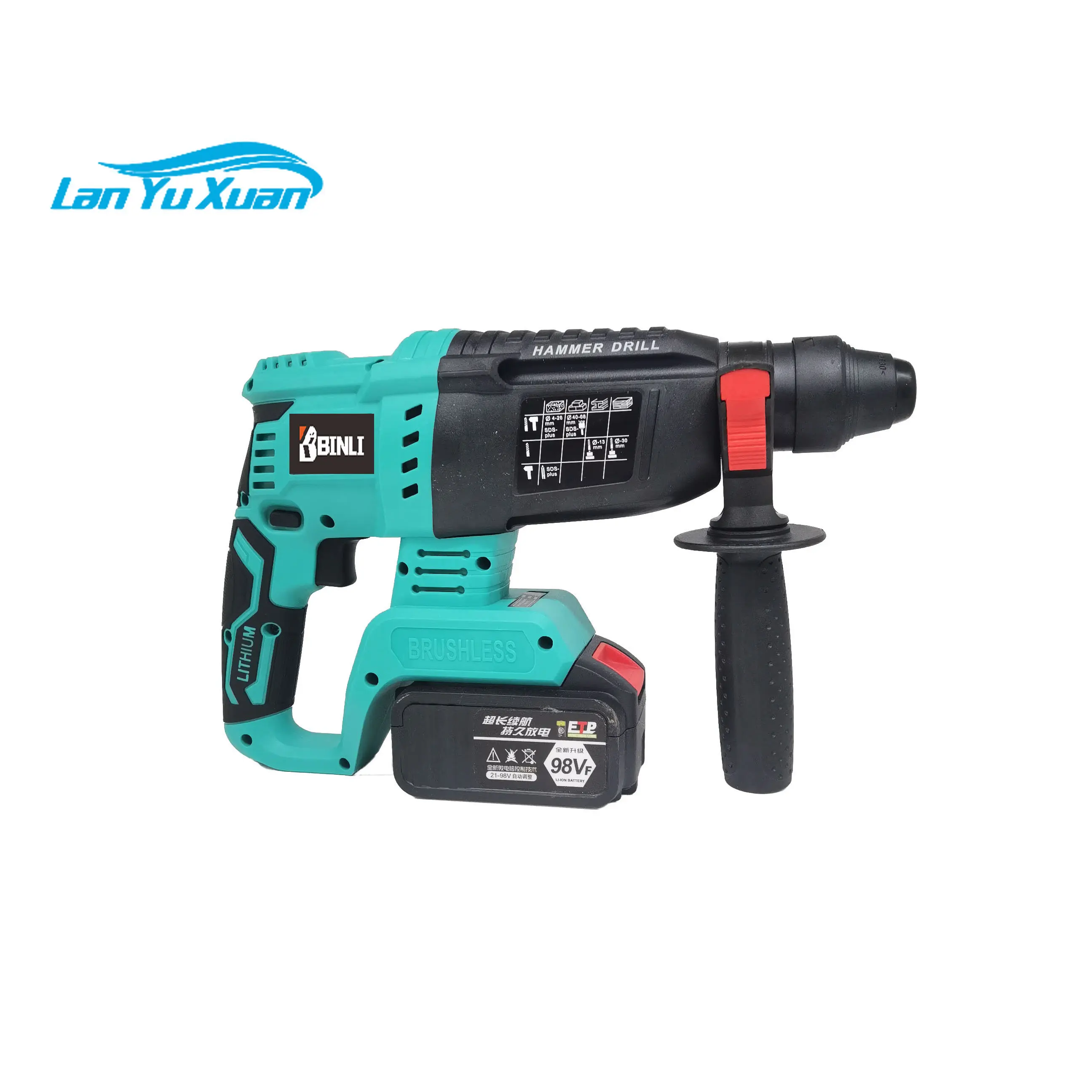 

Brushless Rotary Cordless Demolition Power Hammer Drills For Sale Electric 26mm 12V 18V 20V 24V Lithium Battery