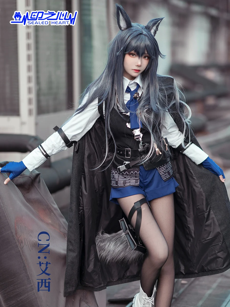 Игра Arknights Texas The Omertosa Косплей Костюм Cos Специалист Техасский костюм и парик