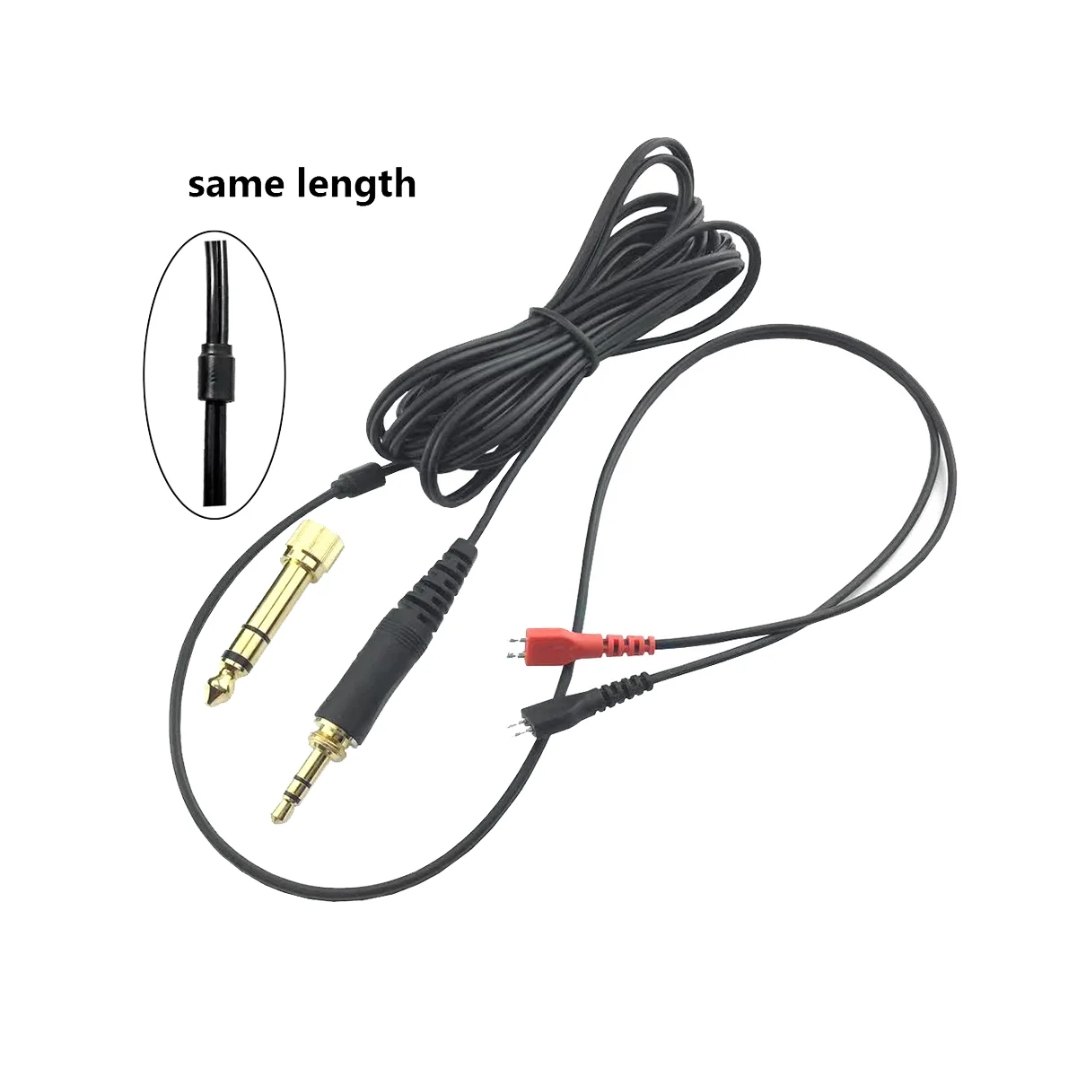 

Replacement Audio Cable for Sennheiser HD25 HD560 HD540 HD480 HD430 414 HD250 Headphones Audio Cable ,Same Length