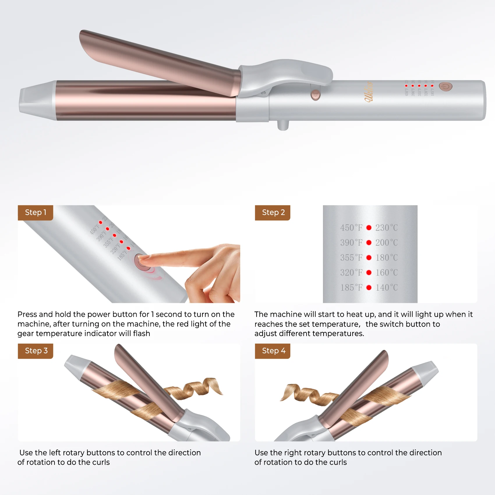 Автоматическая Плойка для завивки волос профессиональная керамическая плойка