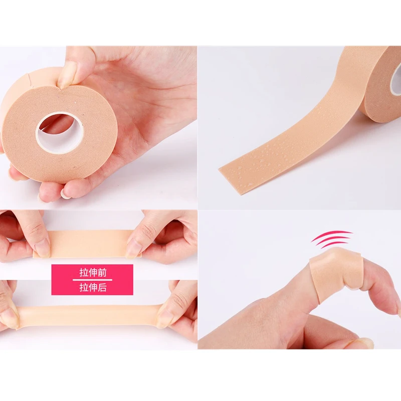 1pcs Multi-functional Bandage Rubber Plaster Tape Self-adhesive Elastic Wrap Anti-wear Waterproof Heel Sticker Foot Pad images - 6