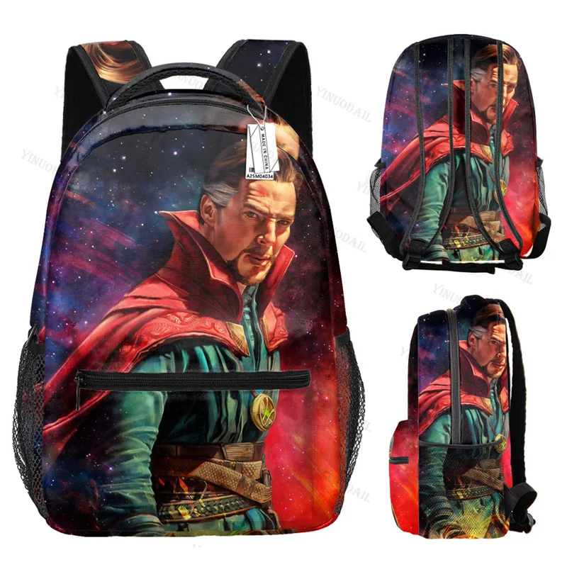 Школьные ранцы Доктор Странный Мститель Marvel женский рюкзак путешествия детские канцелярские принадлежности для обучения Gwen Аниме фигурки рюкзак сумка