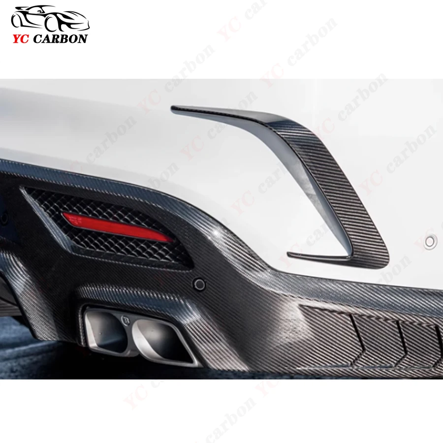 Ветровой нож для Mercedes-Benz W167 GLE-Class GLE53 AMG 2020 + из углеродного волокна задний бампер