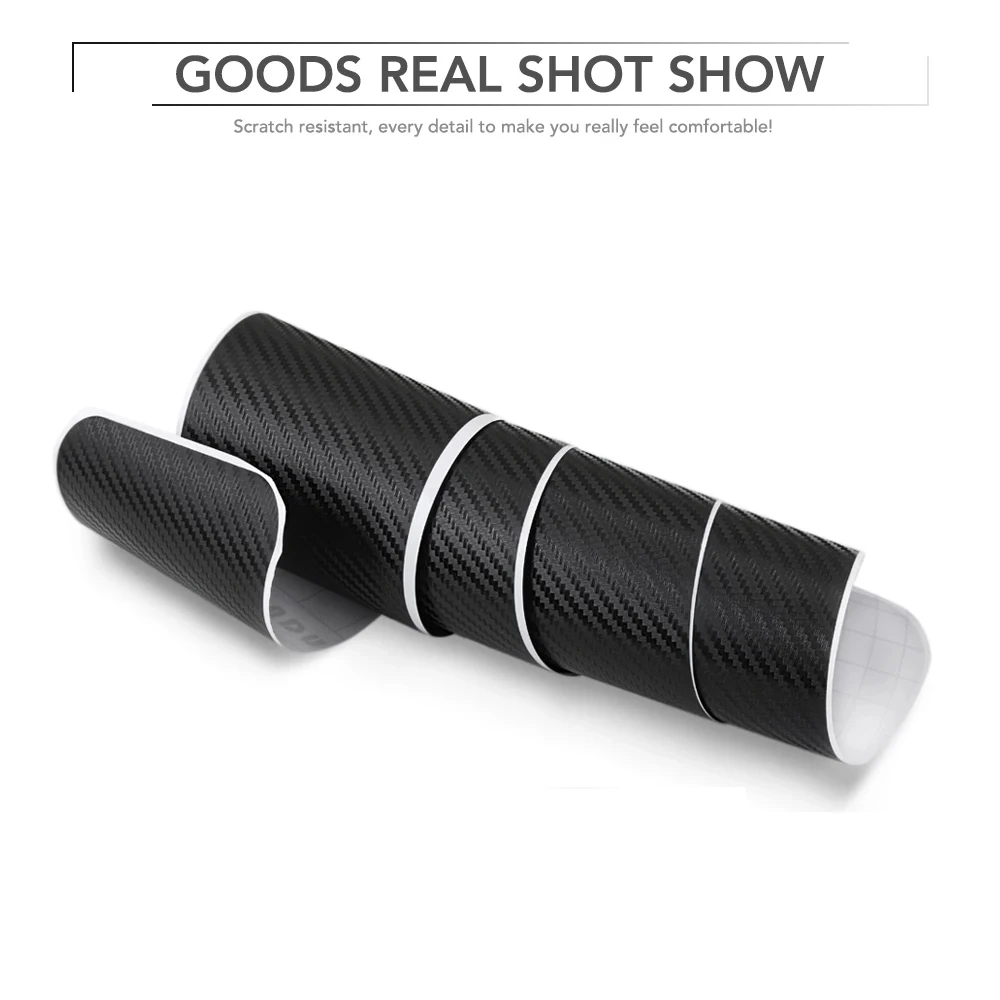 Защитные наклейки из углеродного волокна для багажника автомобиля декоративные