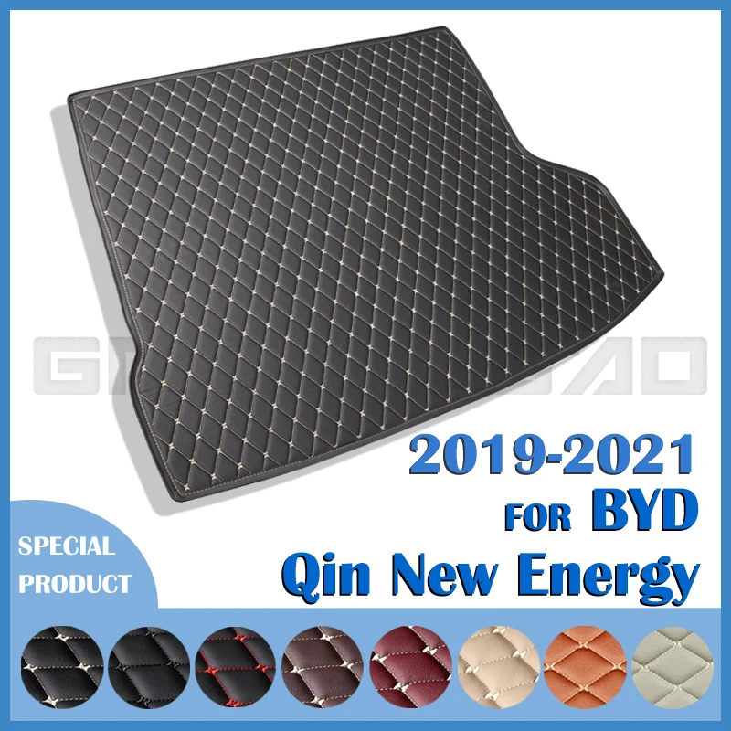 

Коврик для багажника автомобиля для BYD Qin New Energy 2019 2020 2021, пользовательские автомобильные аксессуары, украшение интерьера автомобиля