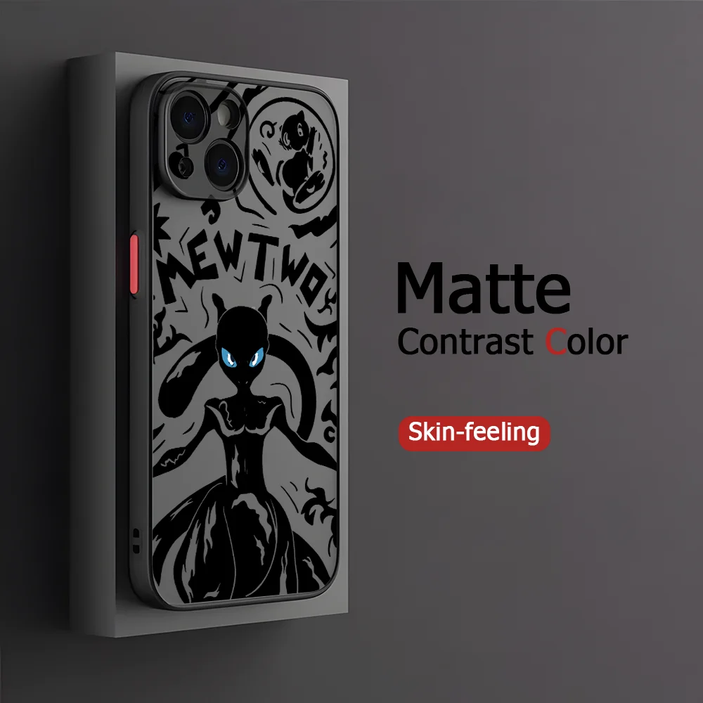 Крутой чехол для телефона Mewtwo Oppo A98 A96 A94 A78 A76 A74 A58 A57 A54 A38 A17 A16 A15 4G 5G матовый