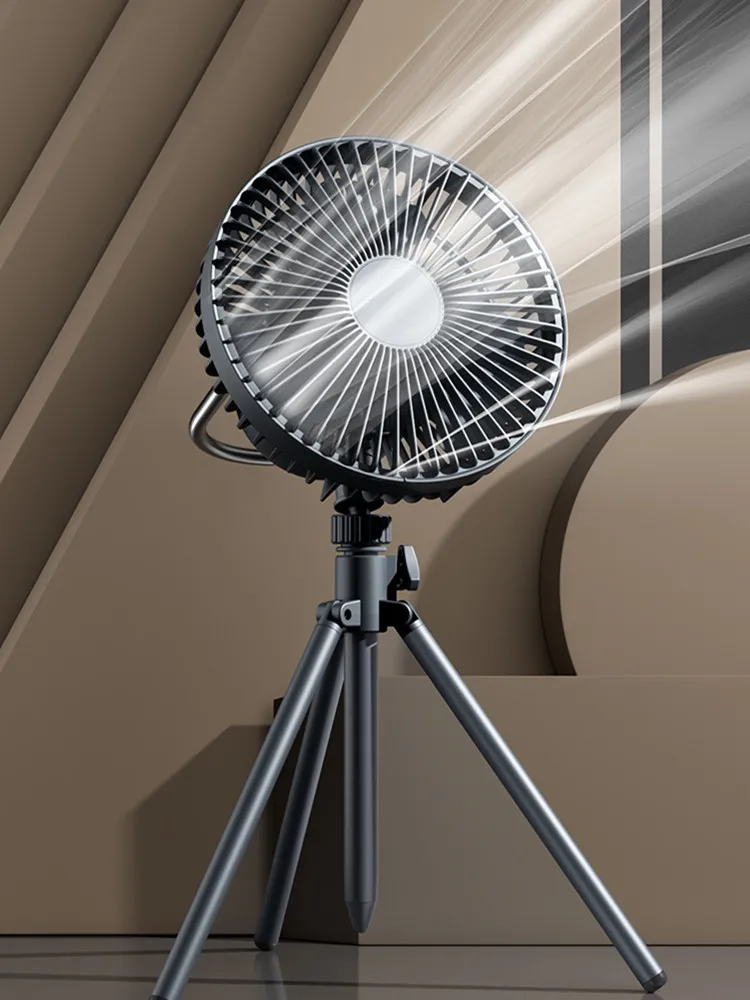 

Складной вентилятор для кемпинга с Usb-зарядкой, удобный Электрический охлаждающий вентилятор на штативе для лампы, маленький, с большим воздушным охлаждением, Сверхдолгий Срок службы батареи