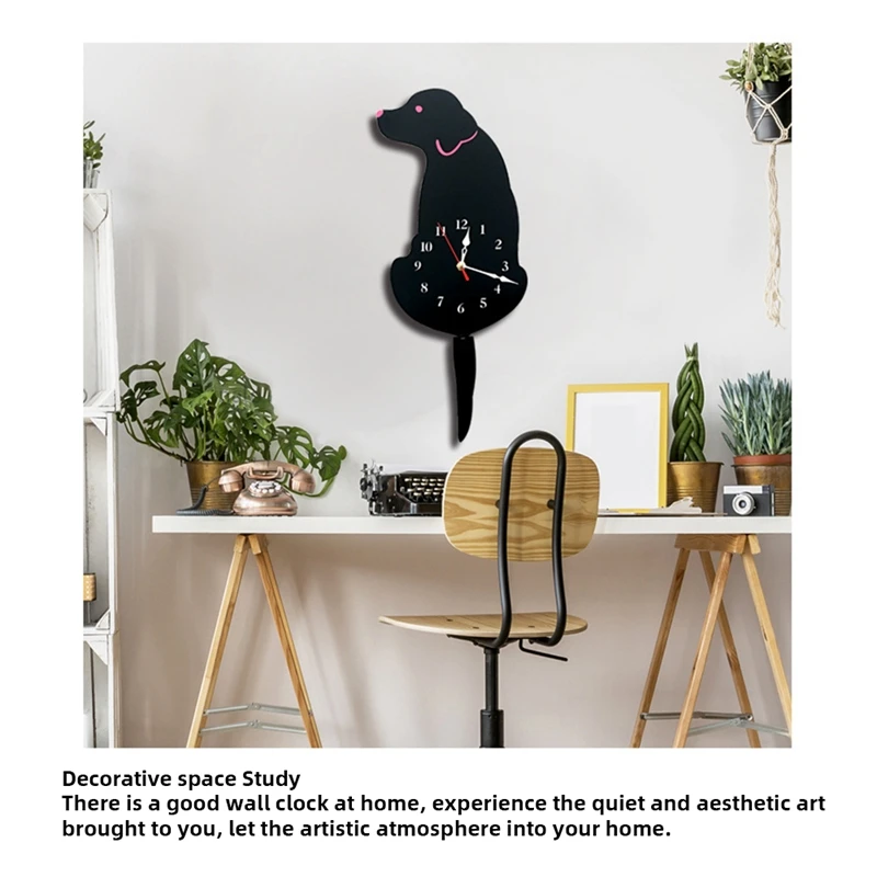 Настенные часы с изображением собаки домашний декор для детской спальни