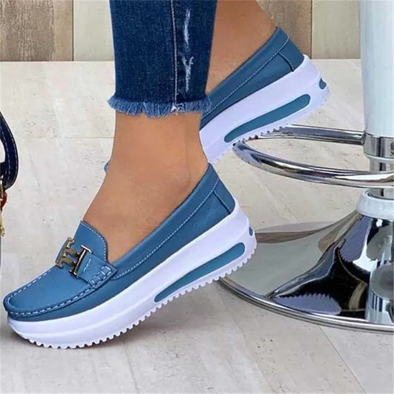2023 Spring New Platform Comfortable Women Sneakers Fashion Thick Bottem Casual Shoes Women Increase Vulcanize Shoes Plus Size