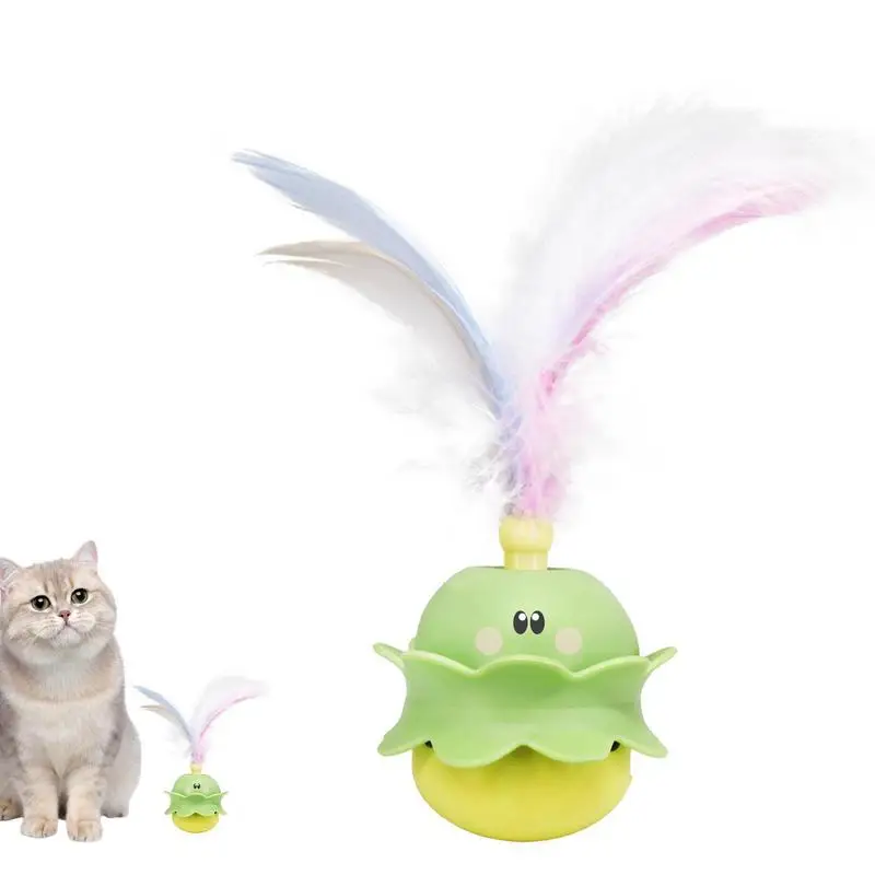 

Cat Toys Indoor Electric Interactive Toys With Ball And Feather Automatic Chasing Exercising Laser Toy USB Rechargeable