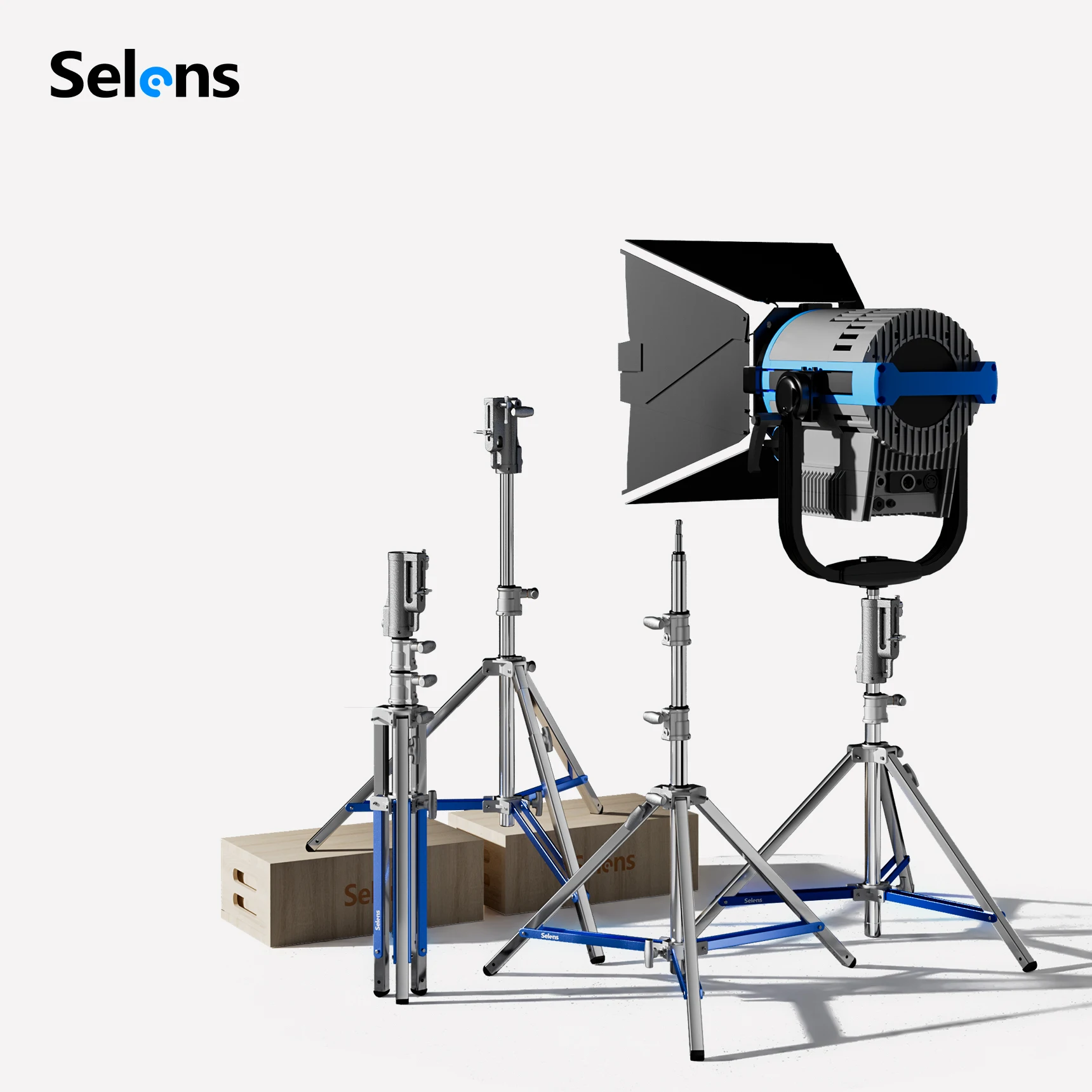 Selens Профессиональный низкий центр тяжести сверхмощный Штатив для фотостудии