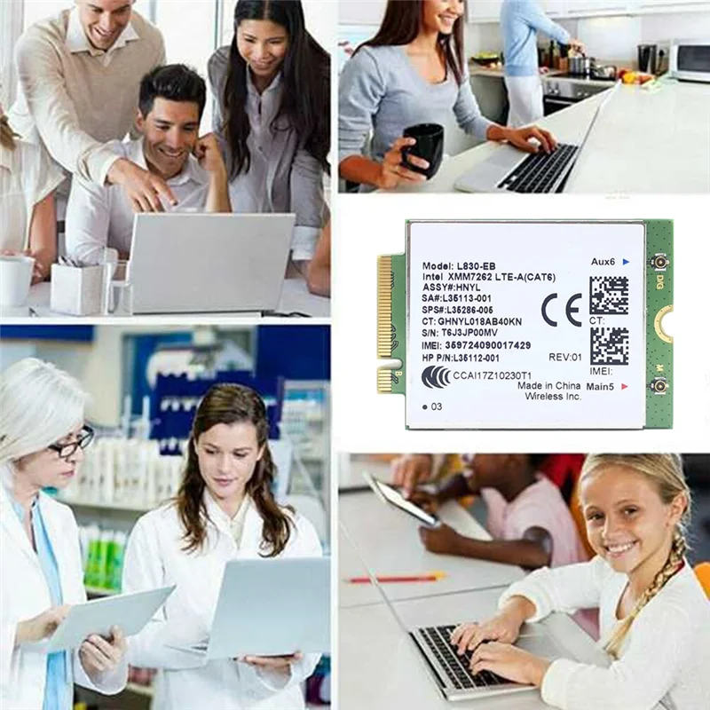 Для HP L830-EB WIFI Card 4G LTE L830 L35286-005 7262 модуль Cat6 300 Мбит/с для 640 650 G5 840 846 850 G6 X360 830