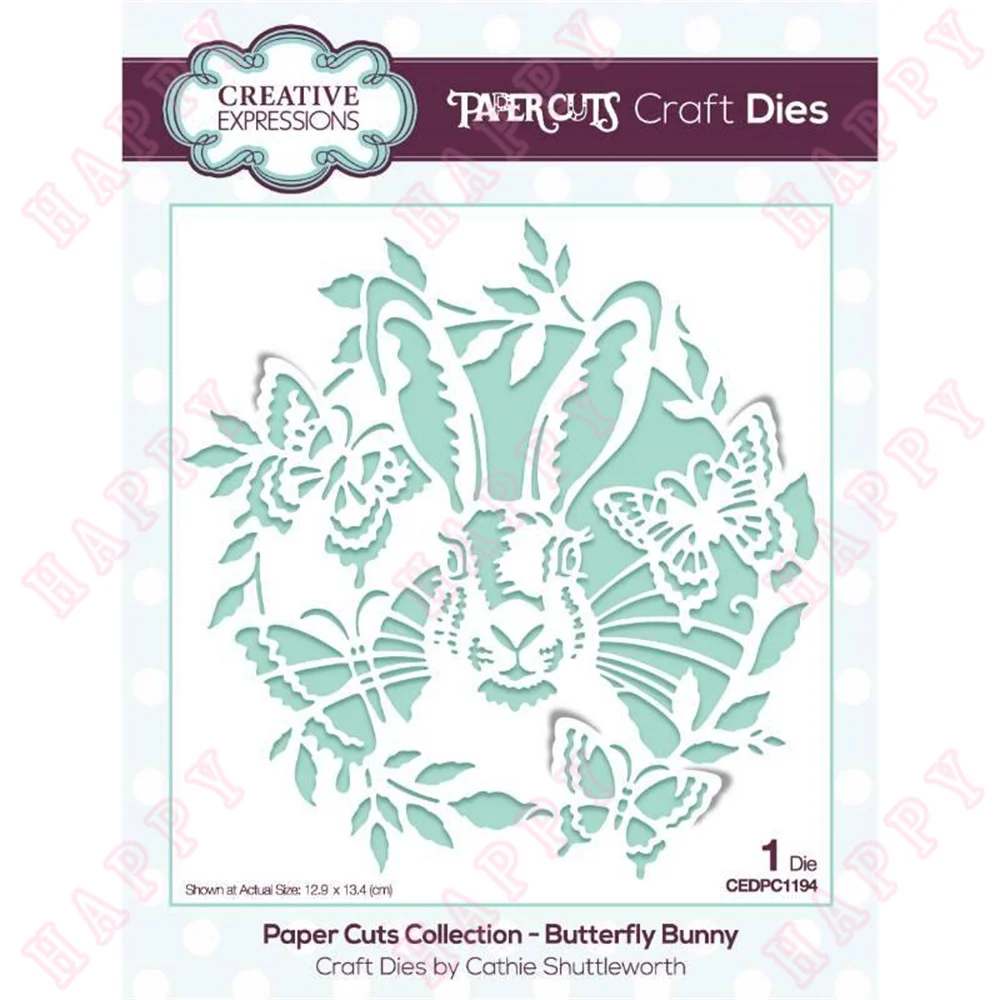 

2022 New Butterfly Bunny Leaves Cutting Dies Diy Craft Paper Scrapbooking Greeting Cards Diary Album Decoration Embossing Mold