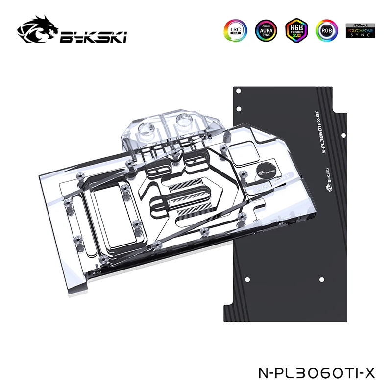 

Bykski компьютерный кулер для воды для PELADN RX3060TI 8G D6 блок видеокарт, 12В 4PIN/5В 3PIN,N-PL3060TI-X