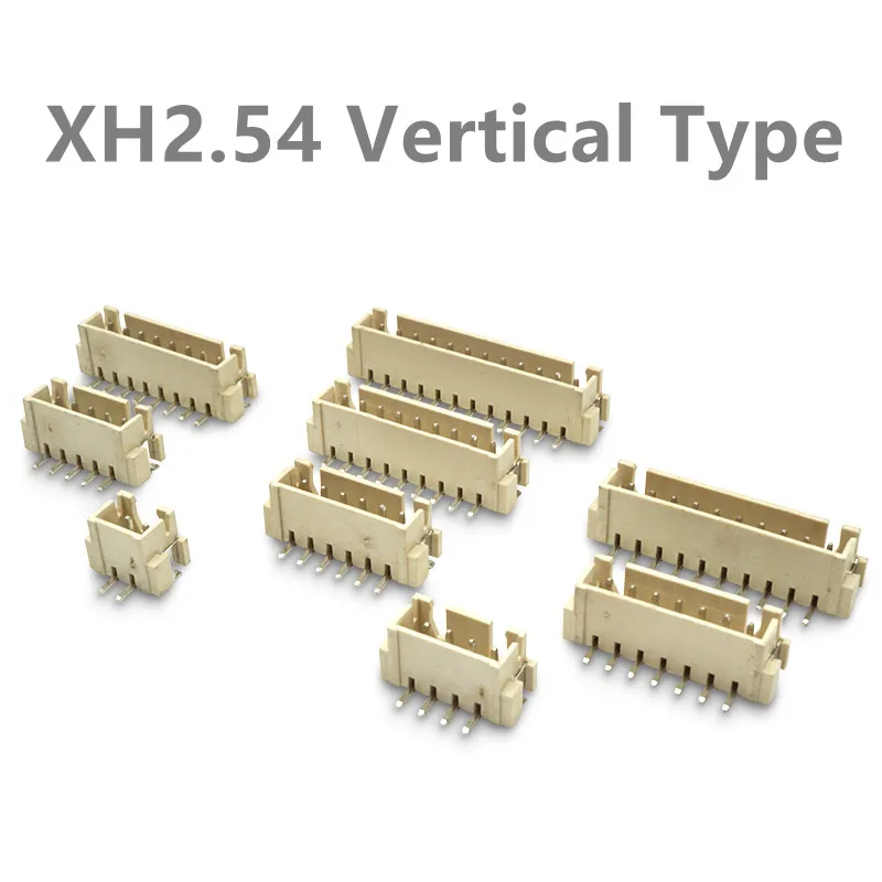 20pcs SMD XH2.54mm Pitch Vertical Type Socket Male Female Wire Connector 2p/3/4/5/6/7/8/9/10/11/12P