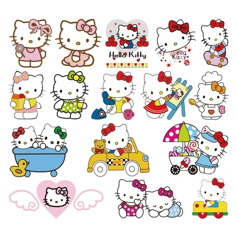 Термоклейкие накладки Hello Kitty MINISO