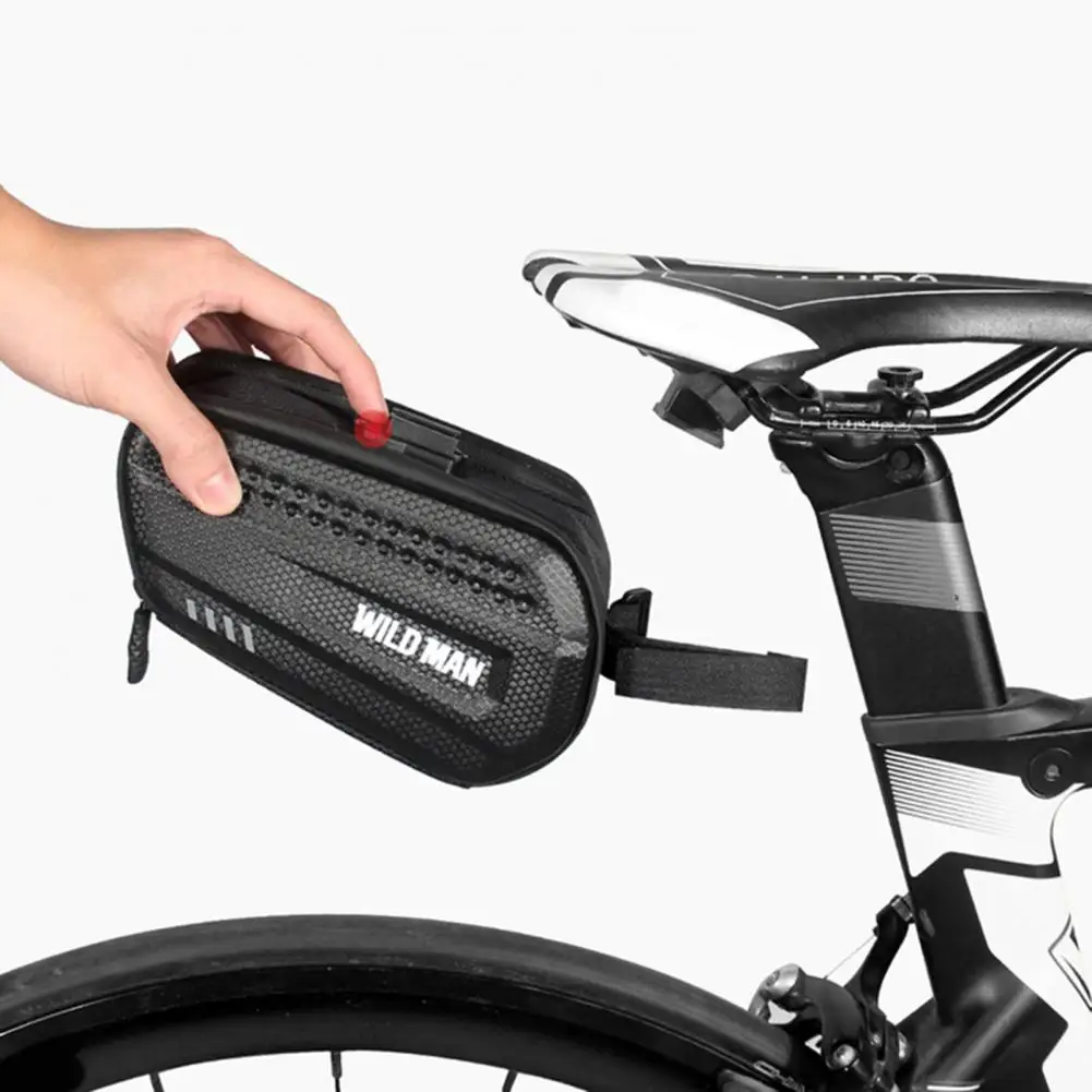 

Bicycle Saddle Bag Fashionable Large Capacity with Trimmable Straps Waterproof Saddle Bag for Road Bicycle