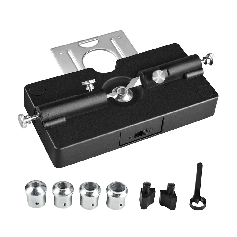 

2in1 Round Wood Tenon Making Punch Locator 6-12mm Hole Drill Guide Locator Awl Wood Bolts For Plate Splicing Log Tenon Woodwork