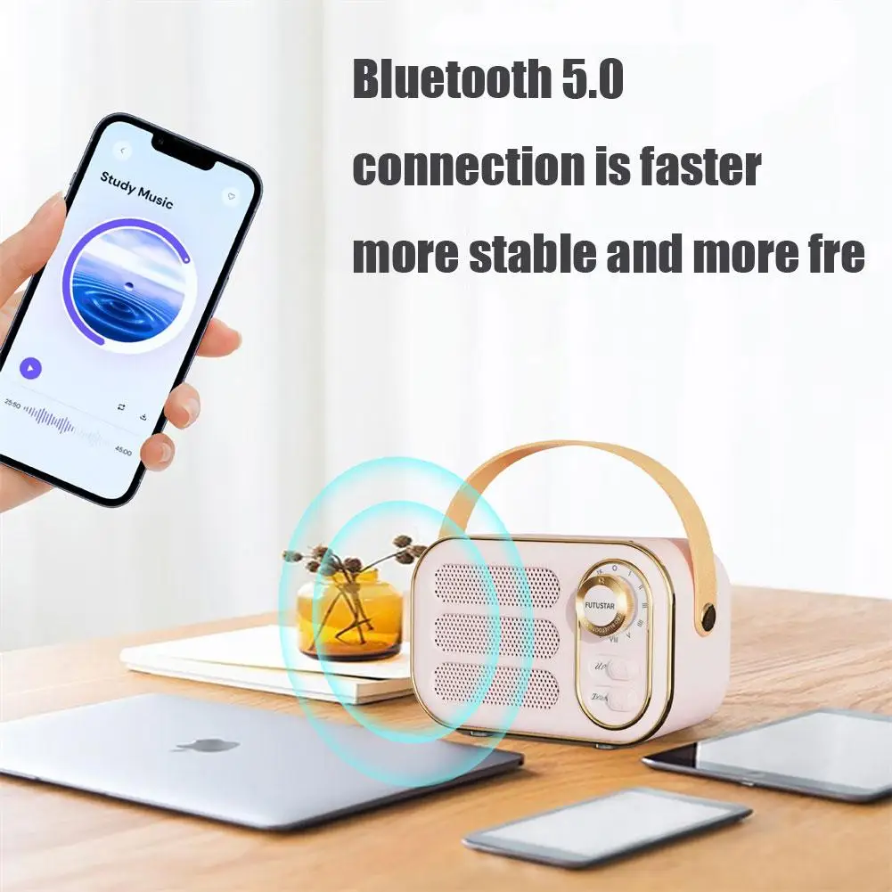

Retro Bluetooth-compatible Speaker Classical Travel Music Player Wireless Portable Speakers Decoration Gifts