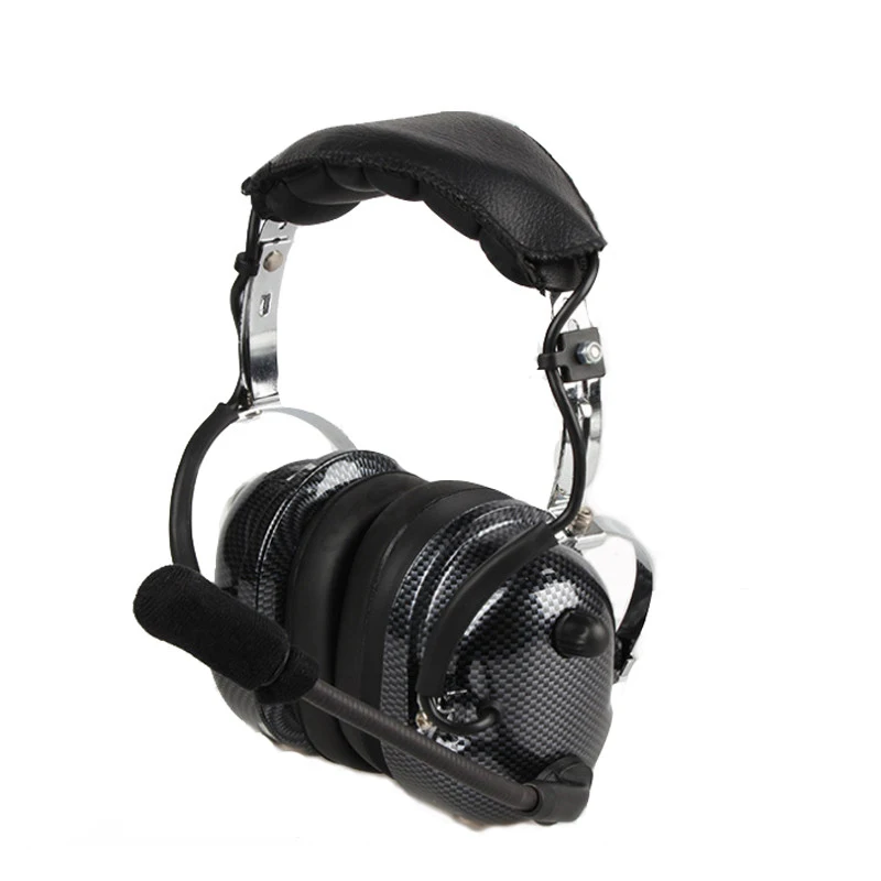 Aviation Walkie Talkie Headset Noise Cancelling Heaphone For Kenwood Baofeng UV-5R UV82 TK3160 2 Pins Two Way Radio
