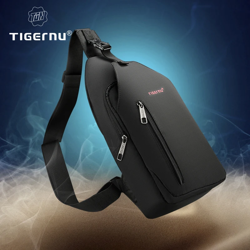 

Lifetime Warranty Men Crossbody Bag Splashproof Brand Messenger Bag Mini Ipad Mobile Money Phone Belt Chest Bag Male Small Bag