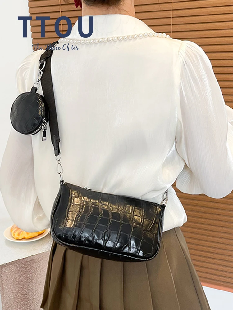 

Casual Ladies Crossbody Bags with Coin Purse Designer Pu Leather Women Shoulder Messenger Bag Luxury Brand Female Side Handbag