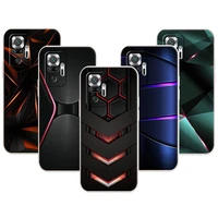 black light dark figures phone case for redmi note 11 pro 10 10s 9 8 8t k50 k40 9a 9c 9t 7 7a liquid silicone back cover shell