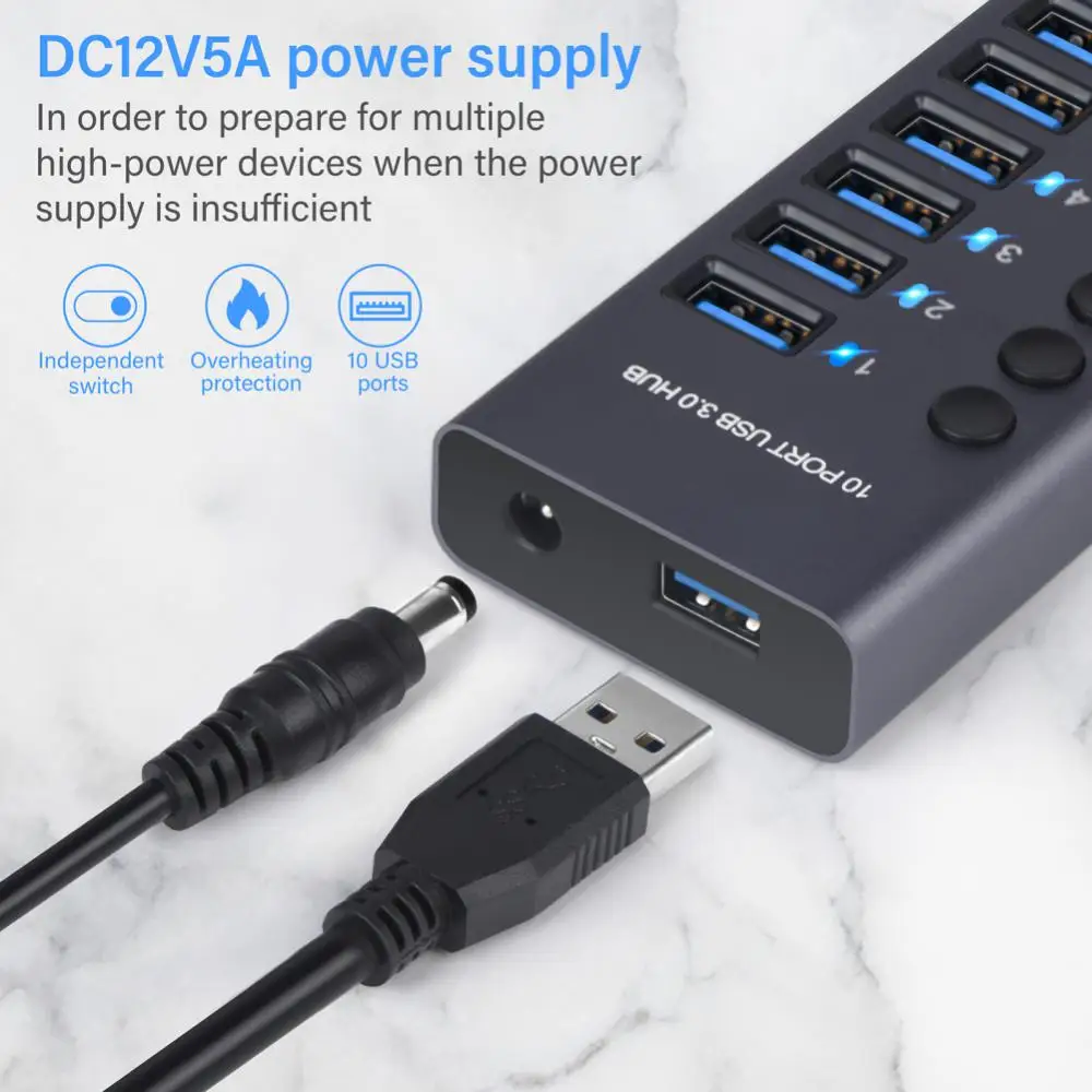 

Data Transfe Usb Adapter Portable Usb Multiport Hub Usb Splitter For Keyboards Mouse Multi-port Usb3.0 Hub Phone Accessories