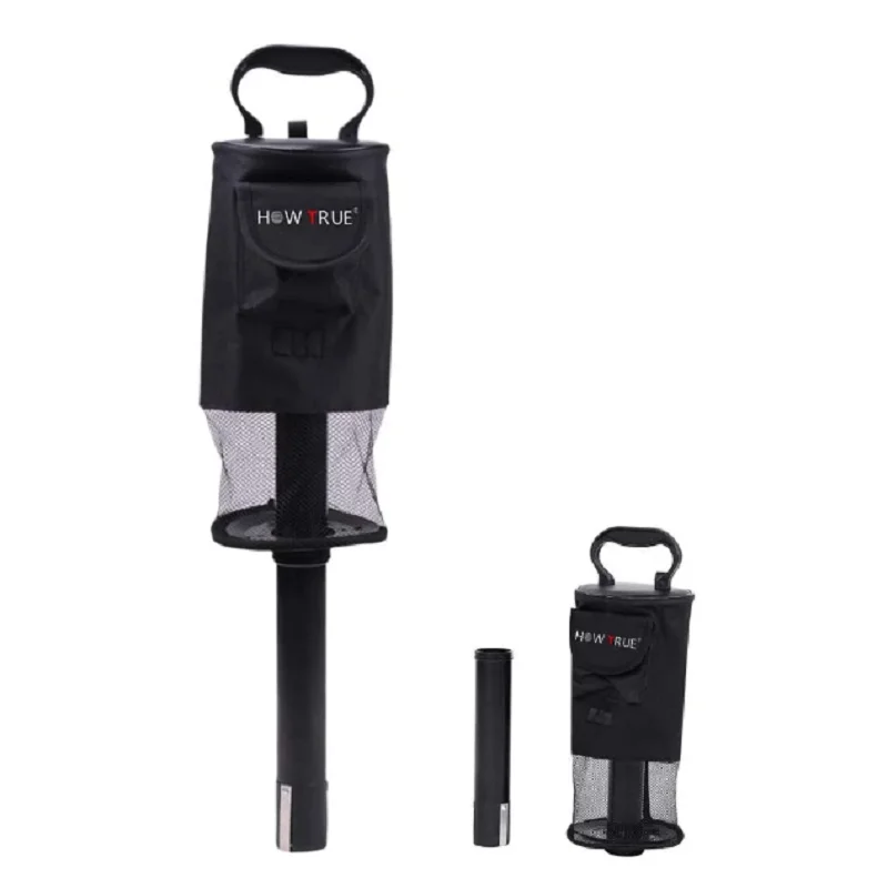 Retriever, Portable Shag Bag Golf Ball Pick Up With Removable Plastic Tube, Pocket Shagger Storage