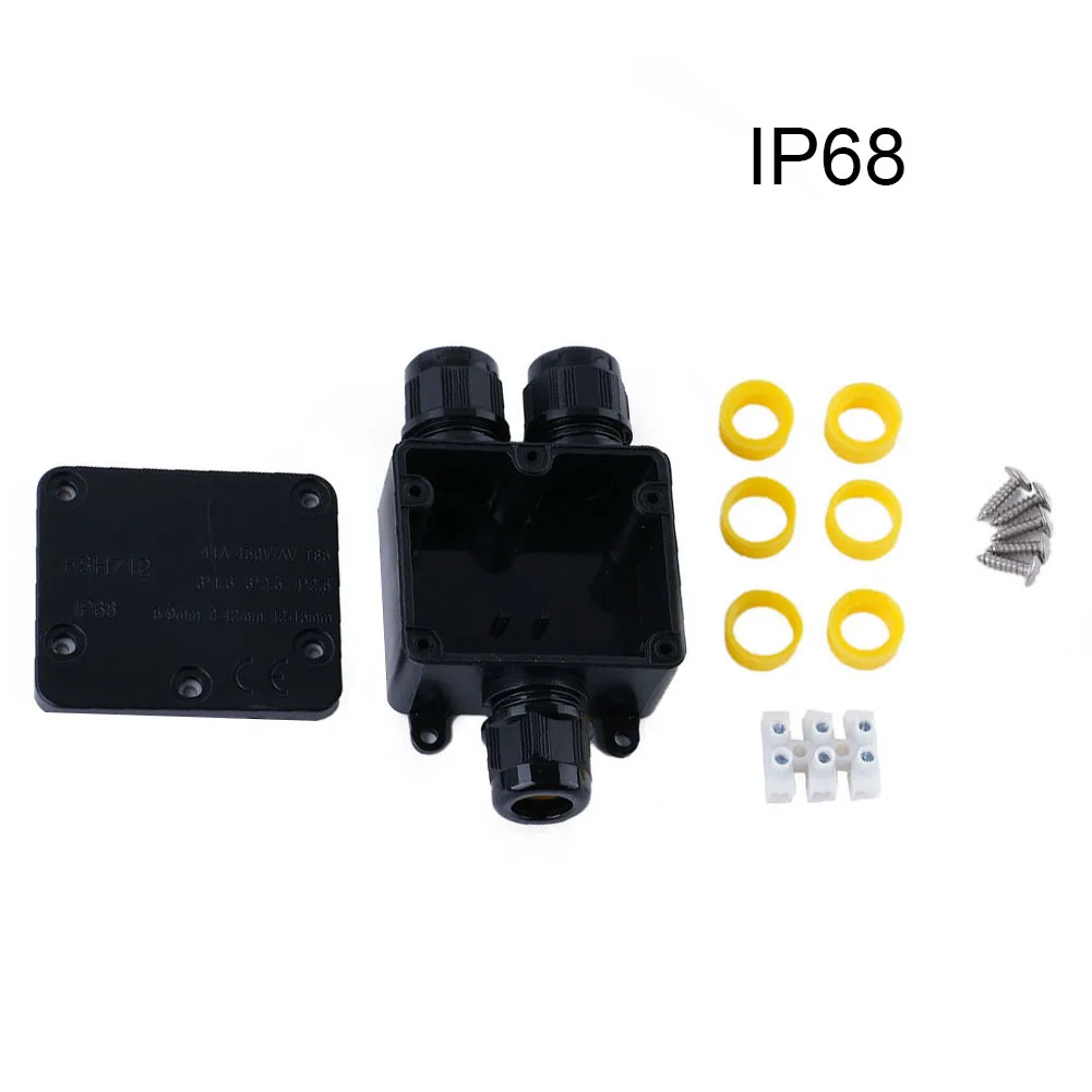 

Case Junction Box 24A Dustproof IP68 PC Waterproof Without Joint Ø 4-15 Mm 450V 54X 29X 27mm Accessories Durable