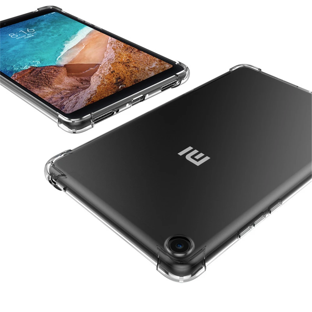 

Прозрачный чехол для Xiaomi Mi Pad 4 Plus 8,0 10,1 2018, противоударный чехол для планшета, мягкий силиконовый чехол-накладка с подушками безопасности