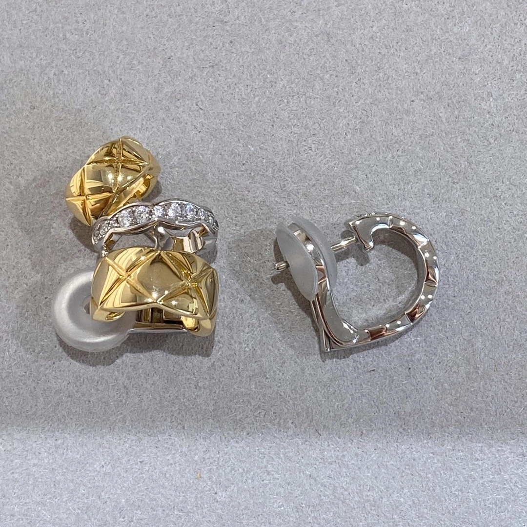

Famous Brand Asymmetry Silver Ear Clip Gold Earrings For Women Luxury Fine Jewelry Top Quality Charm Designer Runway Trends