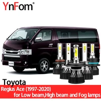 ynfom toyota special led headlight bulb kit for regius ace ch40w h100 h200 1997 2020 low beamhigh beamfog lampcar accessories