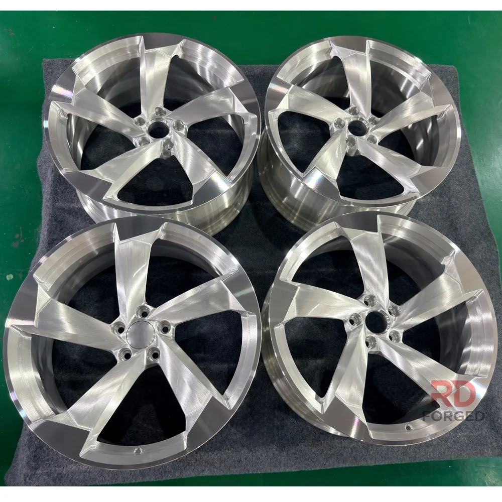 Фото Кованые легкосплавные диски Custom Monoblock 5x114.3 5x120 5x112 с матовой отделкой для Audi RS5 RS6 RS7 RS4 A3 8V A4 B8 B9 VW Golf Mk7 Pa №2