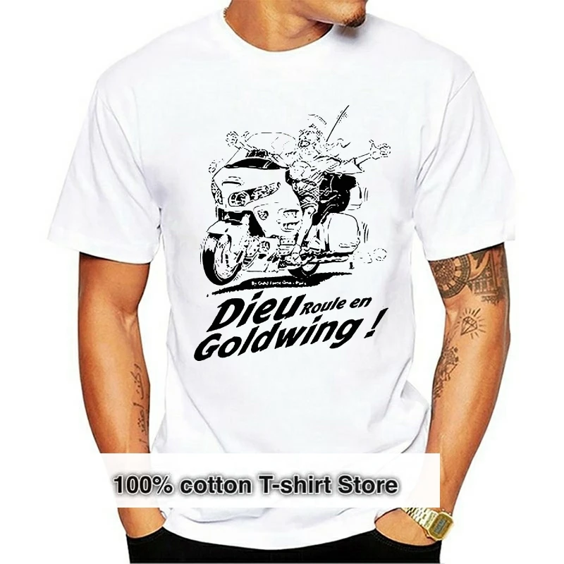

En Goldwing Racing White Tee T Shirt Classic Fashion Dieu Roule