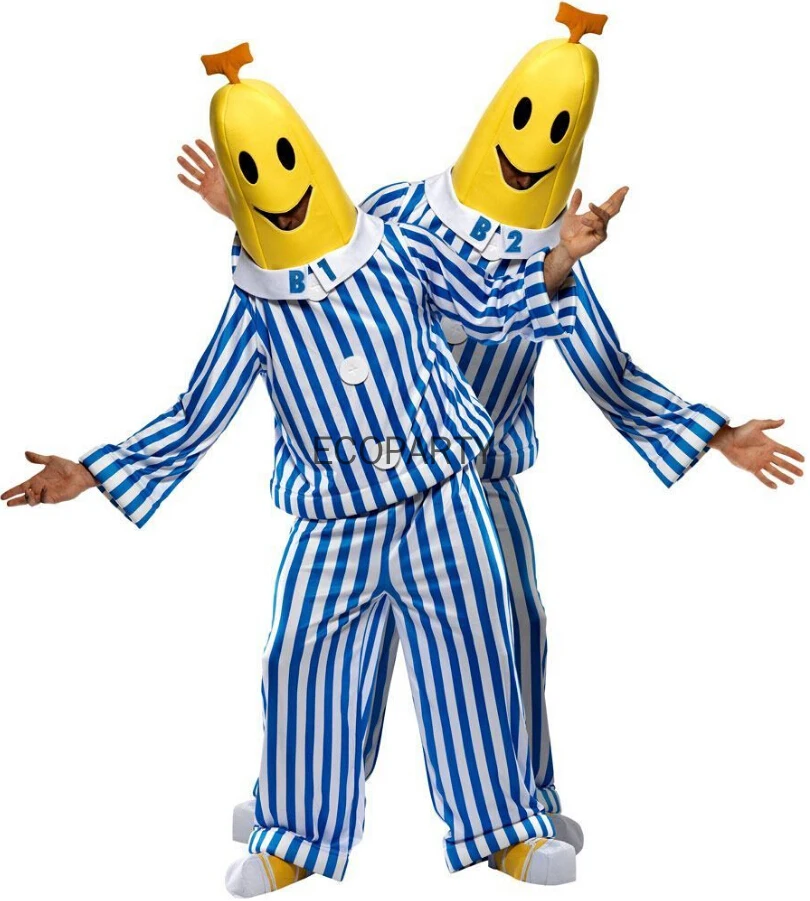 Cosplay Bananas in Pyjamas Costume TV Show Costume Bananas in Pajamas Costume Bananas Costume