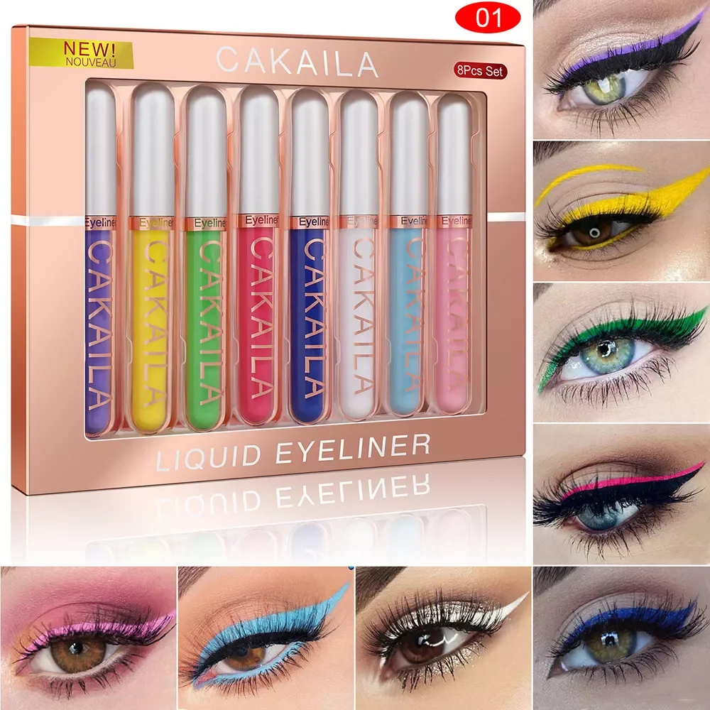 

NEW IN Colors/Set Matte Color Eyeliner Kit Makeup Waterproof Colorful Eye Liner Pen Eyes Make up Eyeshadow Cosmetics Eyeliners S