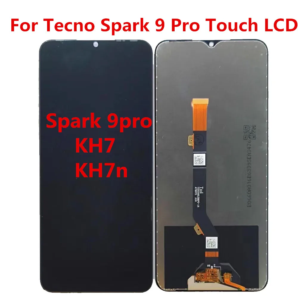 

ЖК-дисплей 6,6 дюйма для Tecno Spark 9 Pro KH7 KH7n, сенсорный экран, дигитайзер, сменная панель в сборе
