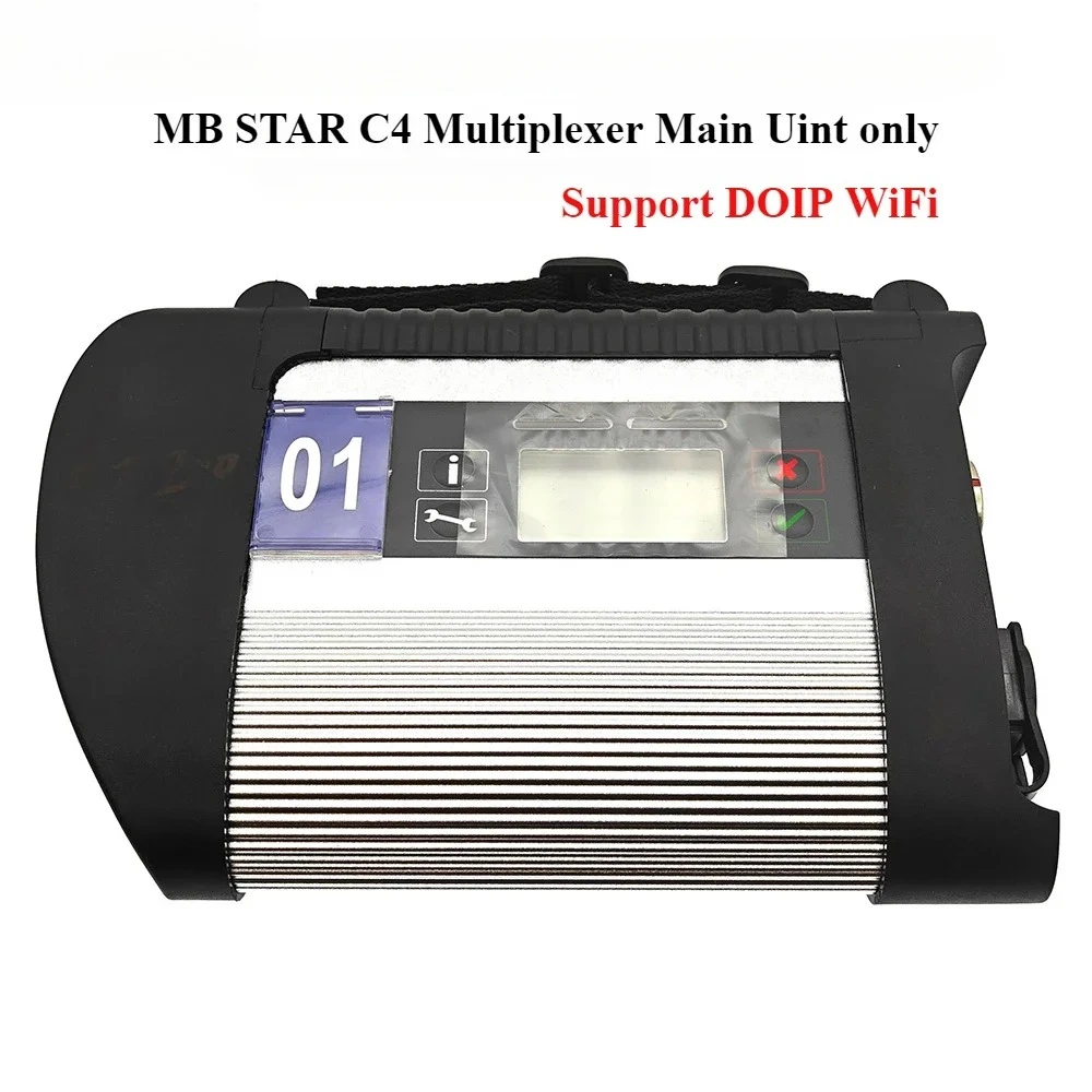 Фото Диагностический сканер MB Star SD Connect C4 OBD2 с функцией WIFI DOIP для легковых и грузовых автомобилей 12В/24В, программное обеспечение V2023.09. №1