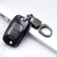 soft tpu remote auto car key shell case cover for wuling hongguang baojun 510 630 730 560 310 3buttons folded key car styling