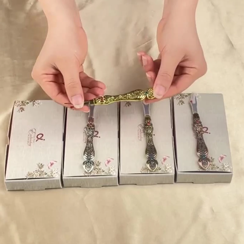 Винтажный Стиль Ручка Из Нержавеющей Стали Нитевдеватель Вышивка Крестиком