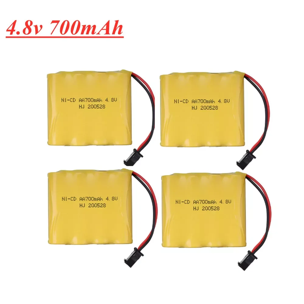 

700mAh Ni-CD AA Rechargeable Battery Pack For Remote Control Toys Car Nicd 4.8 V Volt Bateria SM-2P Plug