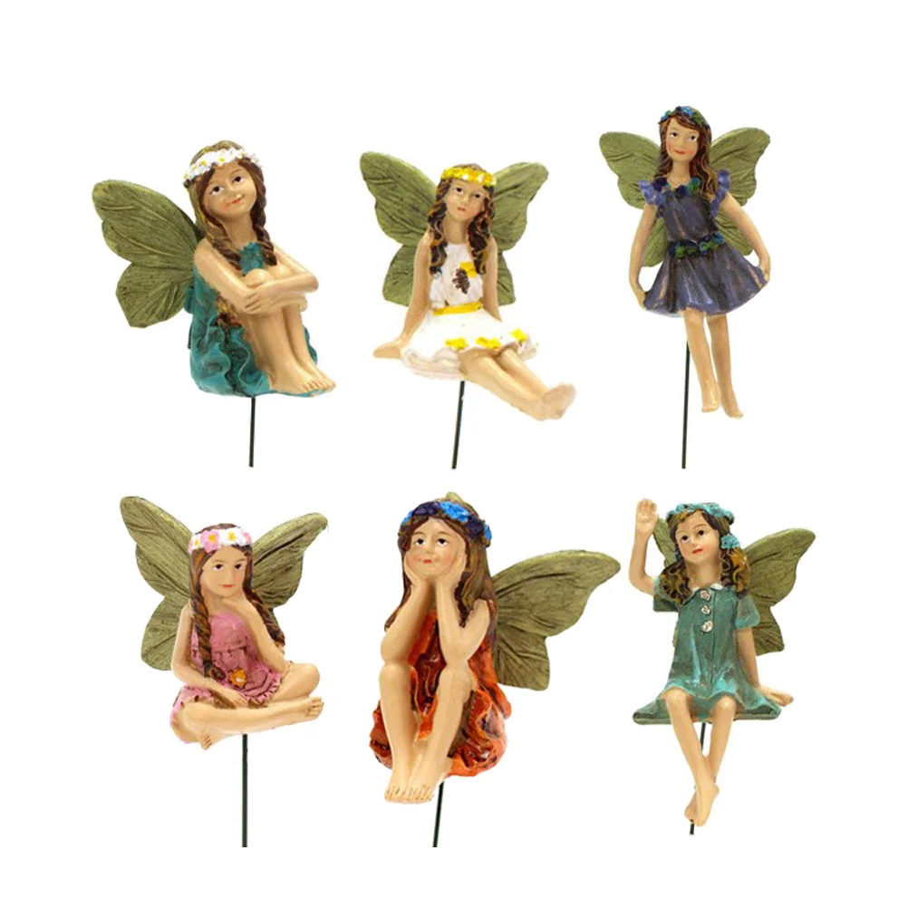 

Fairies Miniature Mini Flower Figurines Figurine Accessories Decor Ornaments Figure Micro Statuedecoration Landscape Outdoor