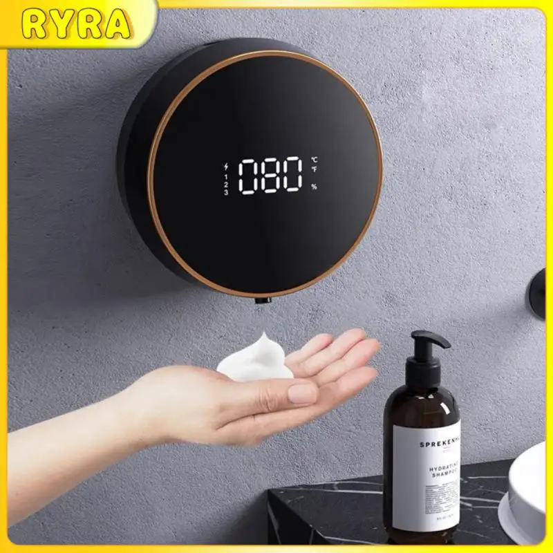 

Настенный автоматический дозатор жидкого мыла с индикатором температуры