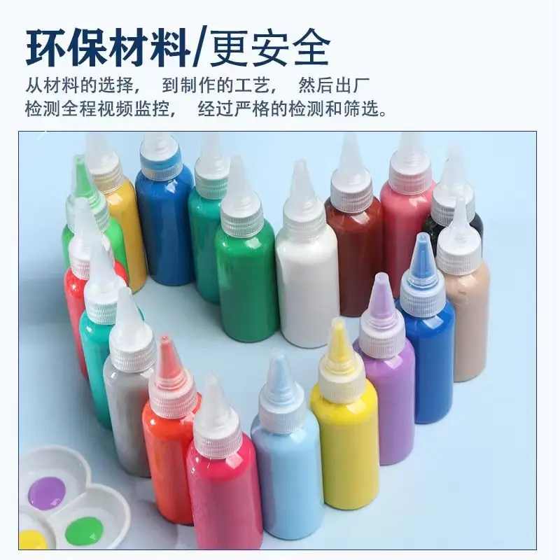 

Wholesale Acrylic Paint For Texture Painting 50Ml Color Painting Without Fading Diy Beginner Fluid Children'S Art Tools