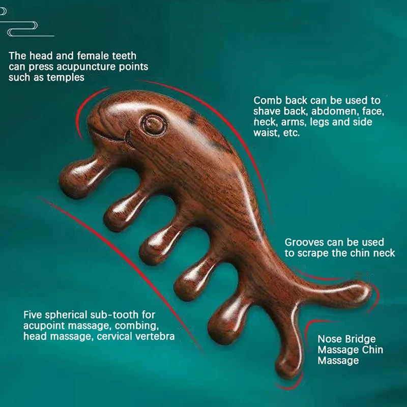 Массажная расческа HNKMP из сандала