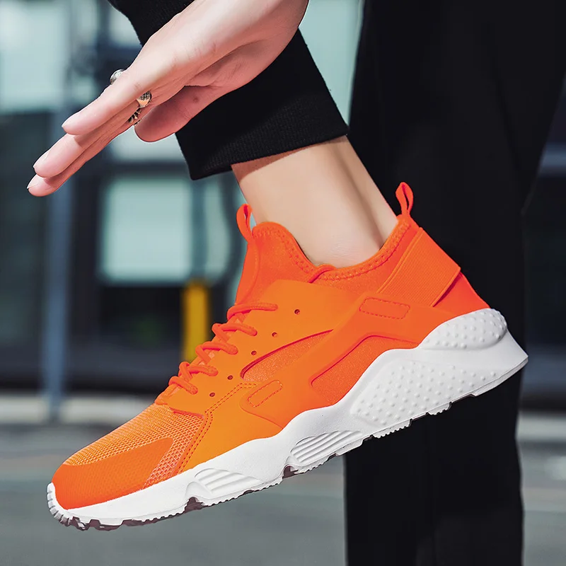 Мужские беговые кроссовки модная весенне-летняя амортизирующая сетчатая мягкая